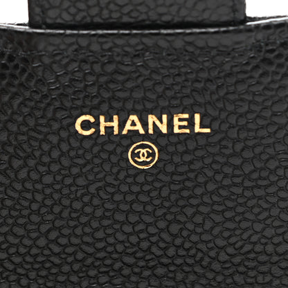 Chanel Caviar Quilted Large Gusset Flap Wallet Black 6 of 9