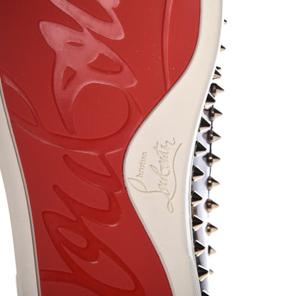 Christian Louboutin Patent Degrade Leopard Studded Womens Pik Boat Flat Loafers 37 Bronze 7 of 10