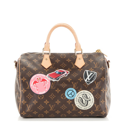 Louis Vuitton Monogram World Tour Speedy Bandouliere 30 1 of 9