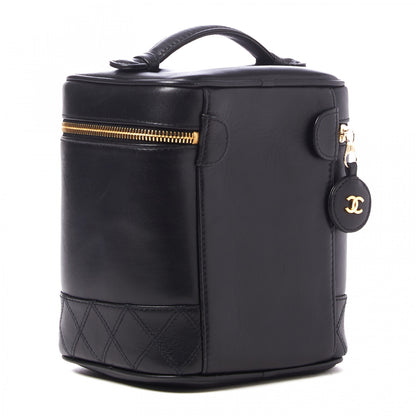 Chanel Lambskin Vanity Cosmetic Case Black 2 of 9