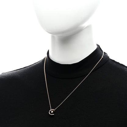 Chanel 18K Beige Gold Diamond Coco Crush C Necklace 2 of 6