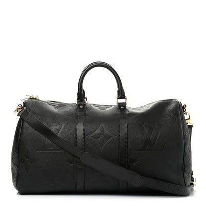 Louis Vuitton Empreinte Monogram Giant Keepall Bandouliere 45 Black 1 of 10
