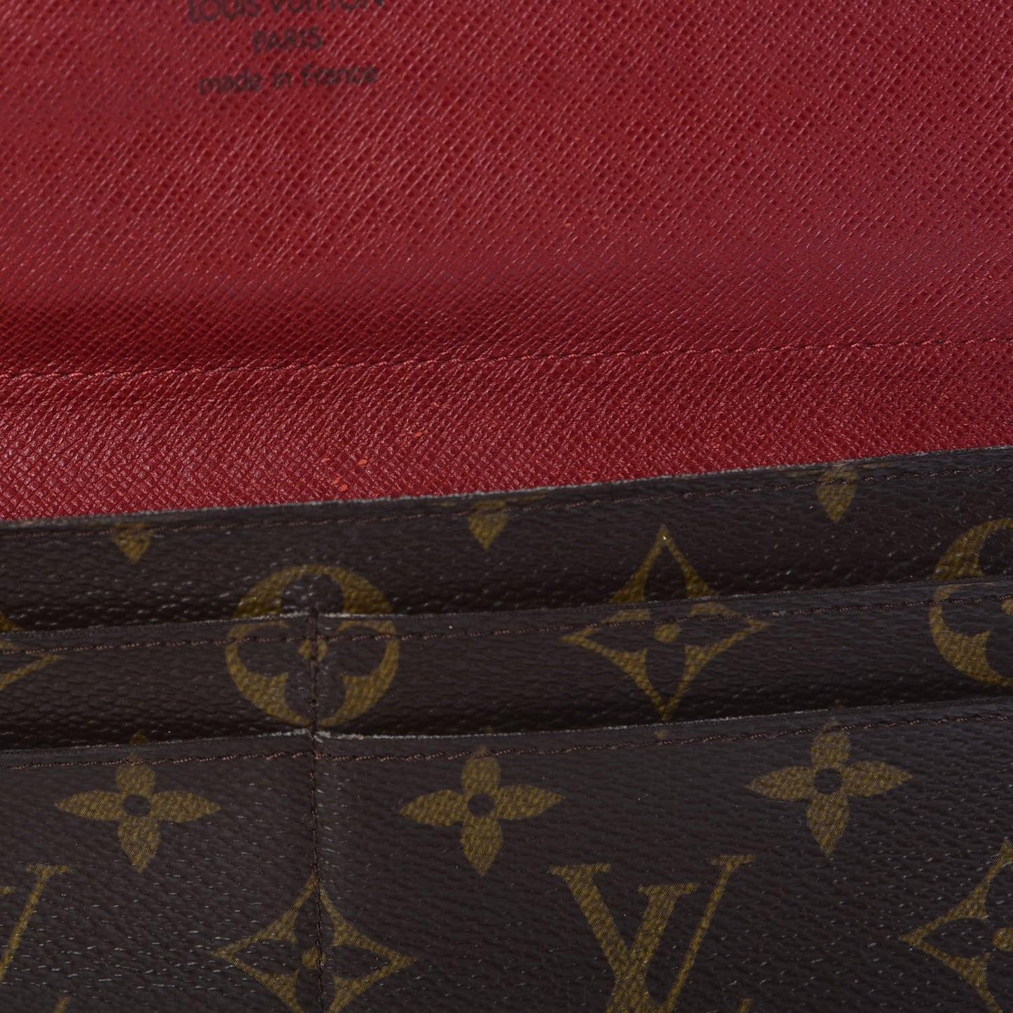 Monogram Josephine Wallet Red