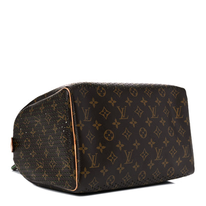 Louis Vuitton Monogram Perforated Speedy 30 Green 4 of 34