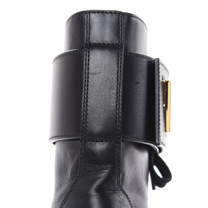 Louis Vuitton Calfskin Wonderland Ranger Boots 37 Black 8 of 11