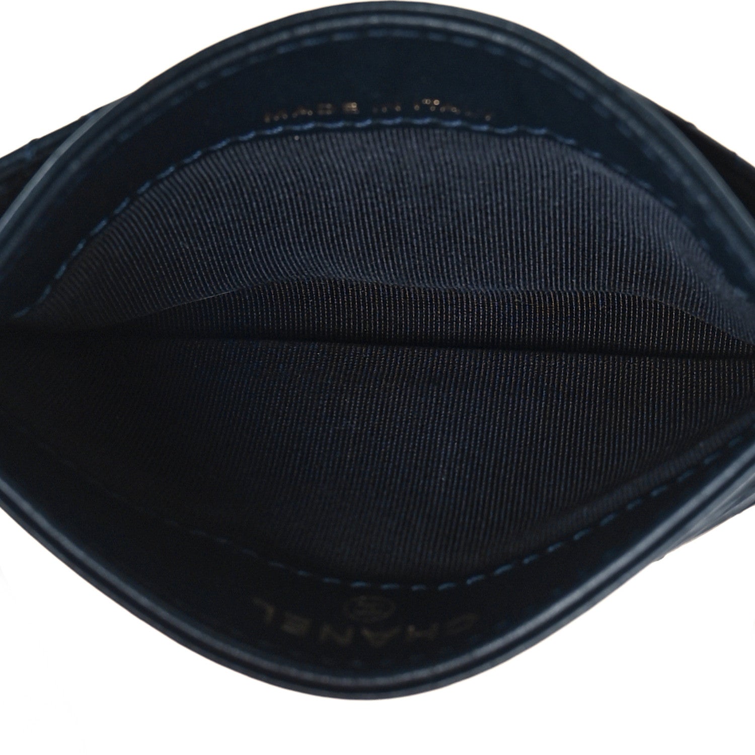 Chanel Aged Calfskin Quilted Reissue Card Holder Navy 5 of 12
