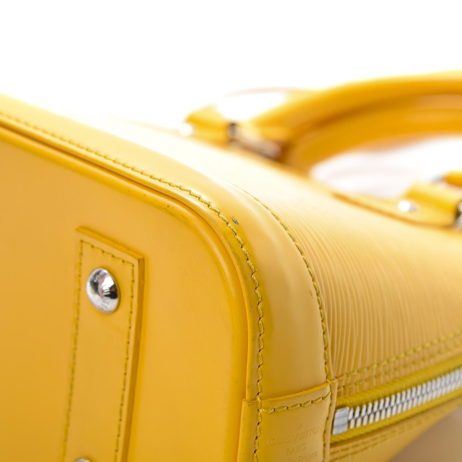 Louis Vuitton Epi Alma BB Citron 10 of 14