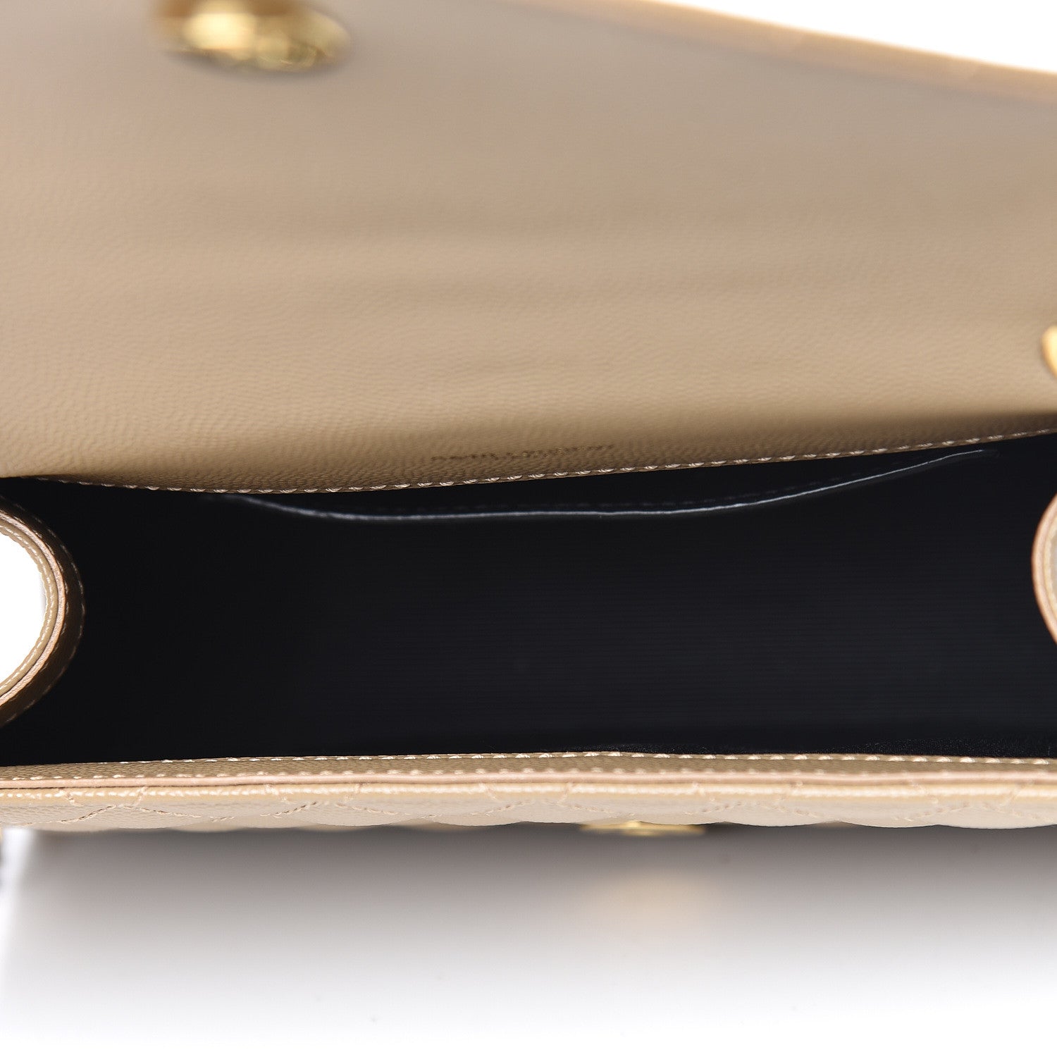 Saint Laurent Grain De Poudre Textured Mixed Matelasse Triquilt Small Monogram Satchel Cork 5 of 10