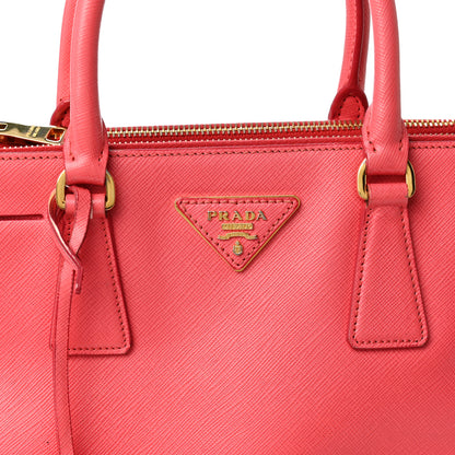 Prada Saffiano Mini Galleria Double Zip Tote Peonia 7 of 10