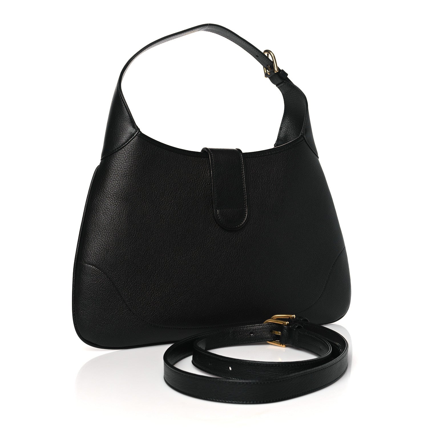 Gucci Goatskin Medium Aphrodite Shoulder Bag Black 3 of 11
