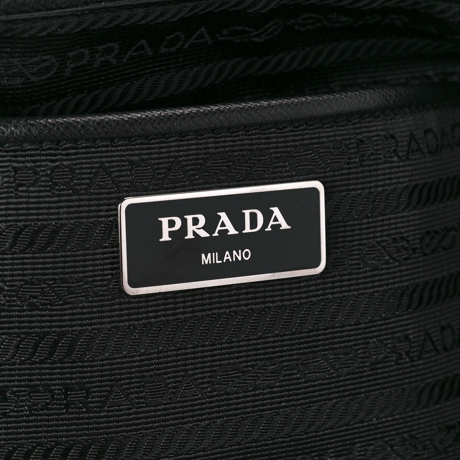 Prada Tessuto Nylon Saffiano Medium Backpack Black 6 of 11