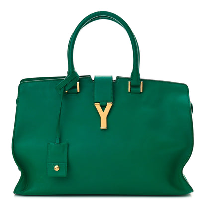 Saint Laurent Calfskin Medium Classic Y Cabas Green 1 of 9