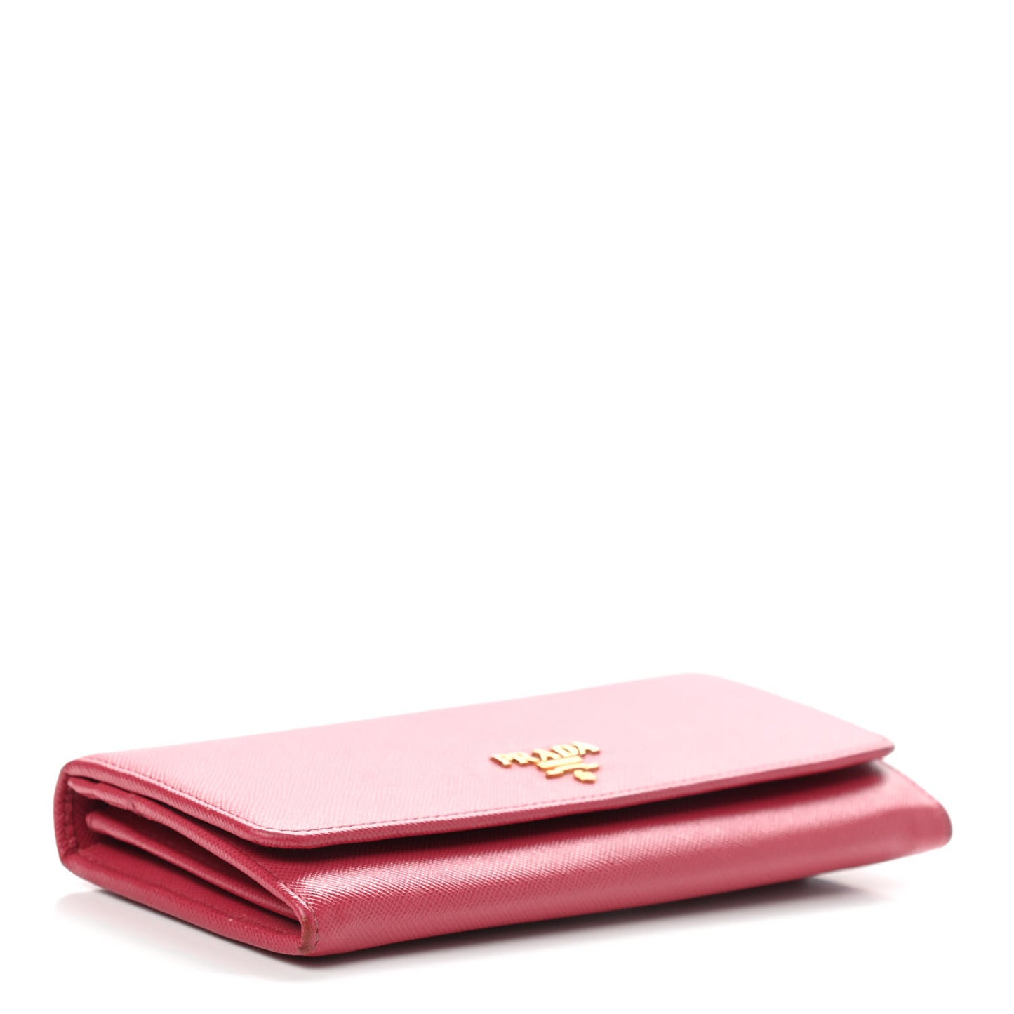 Saffiano Metal Flap Wallet Peonia