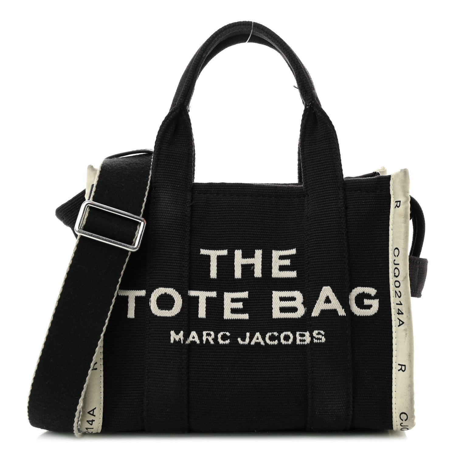 Marc Jacobs Jacquard Small The Traveler Tote Bag Black 1 of 14