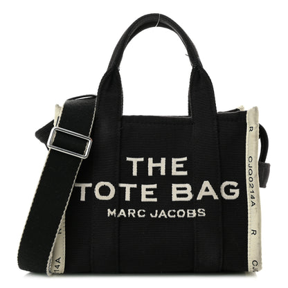 Marc Jacobs Jacquard Small The Traveler Tote Bag Black 1 of 14