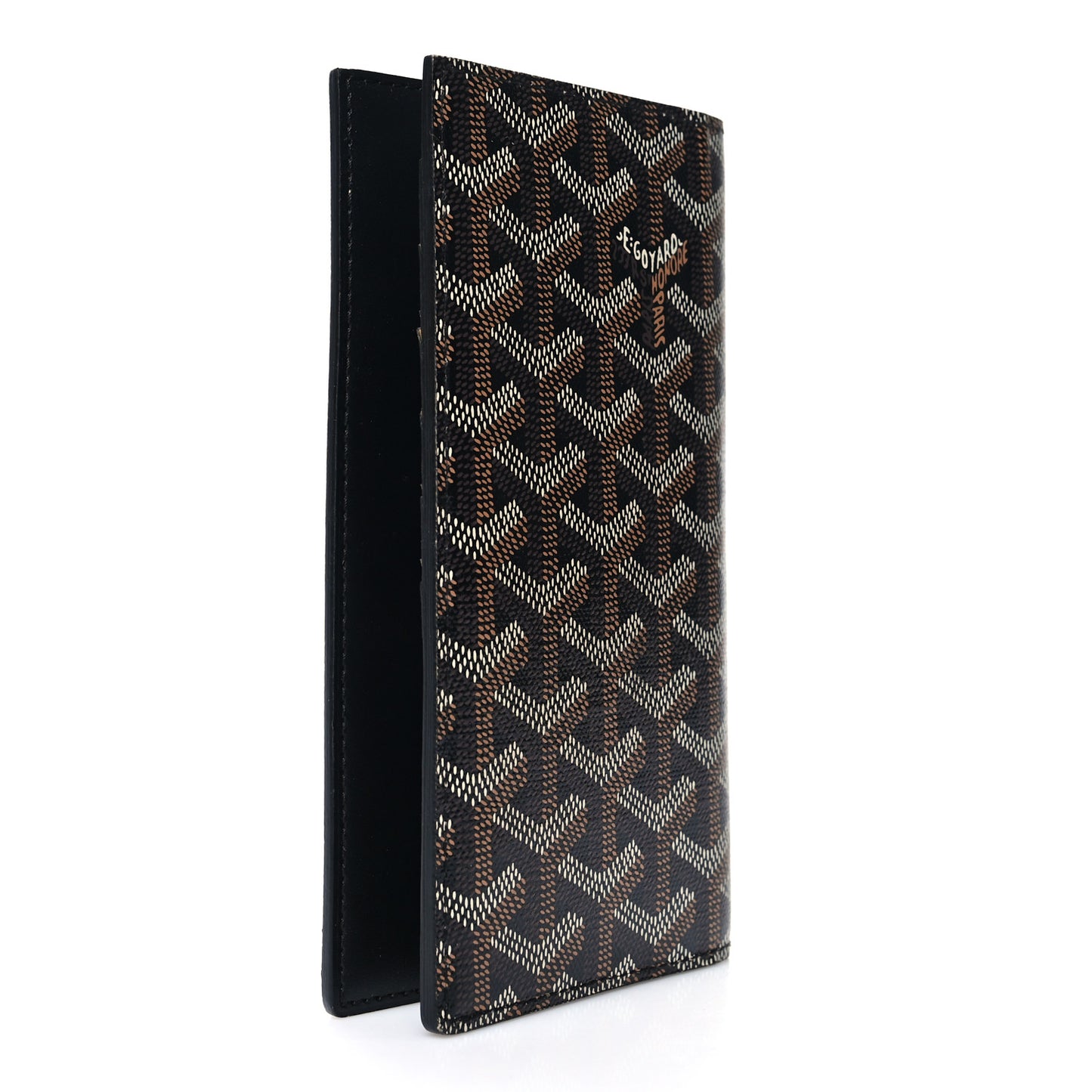Goyardine Long Bi-Fold Wallet Black