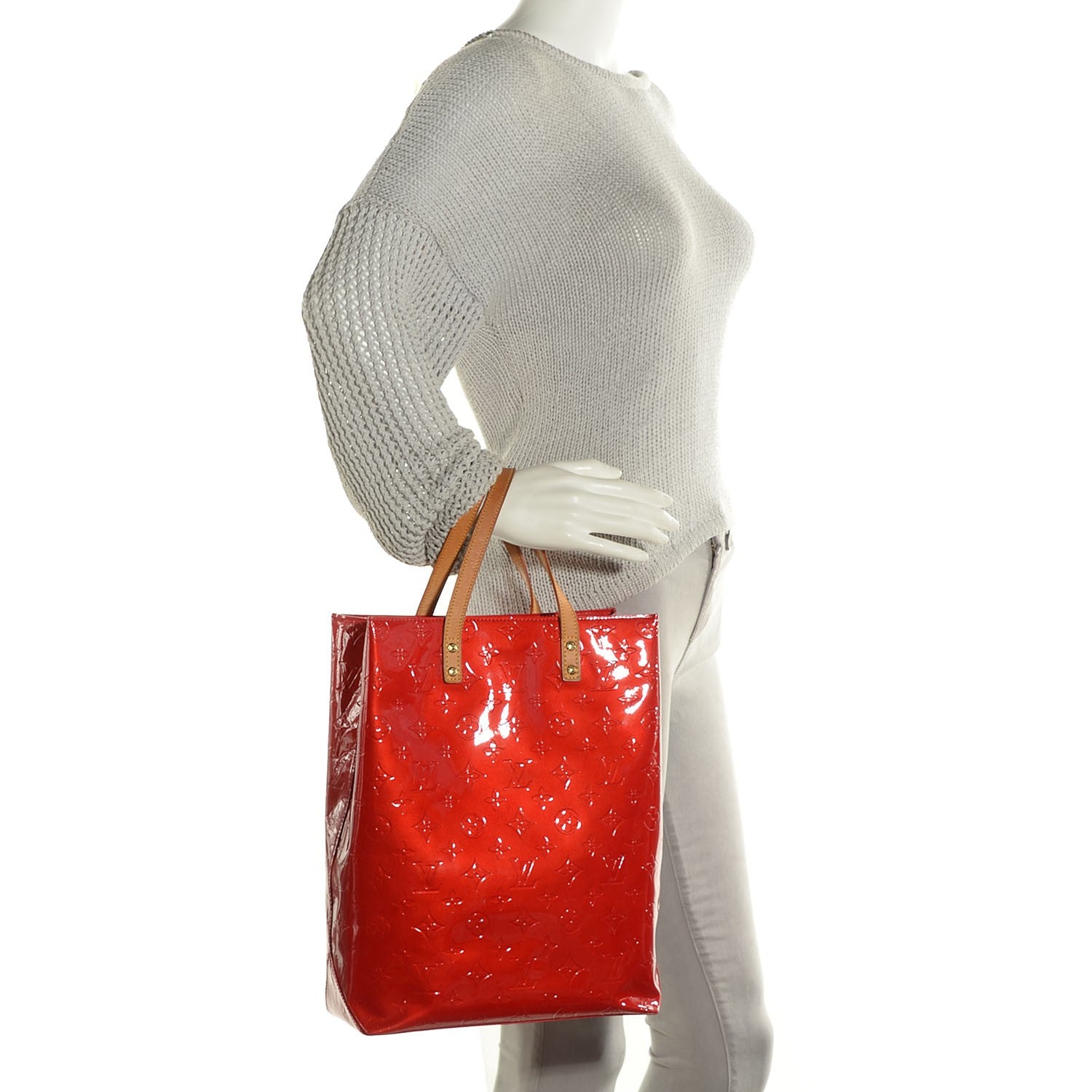 Louis Vuitton Vernis Reade MM Rouge 2 of 7