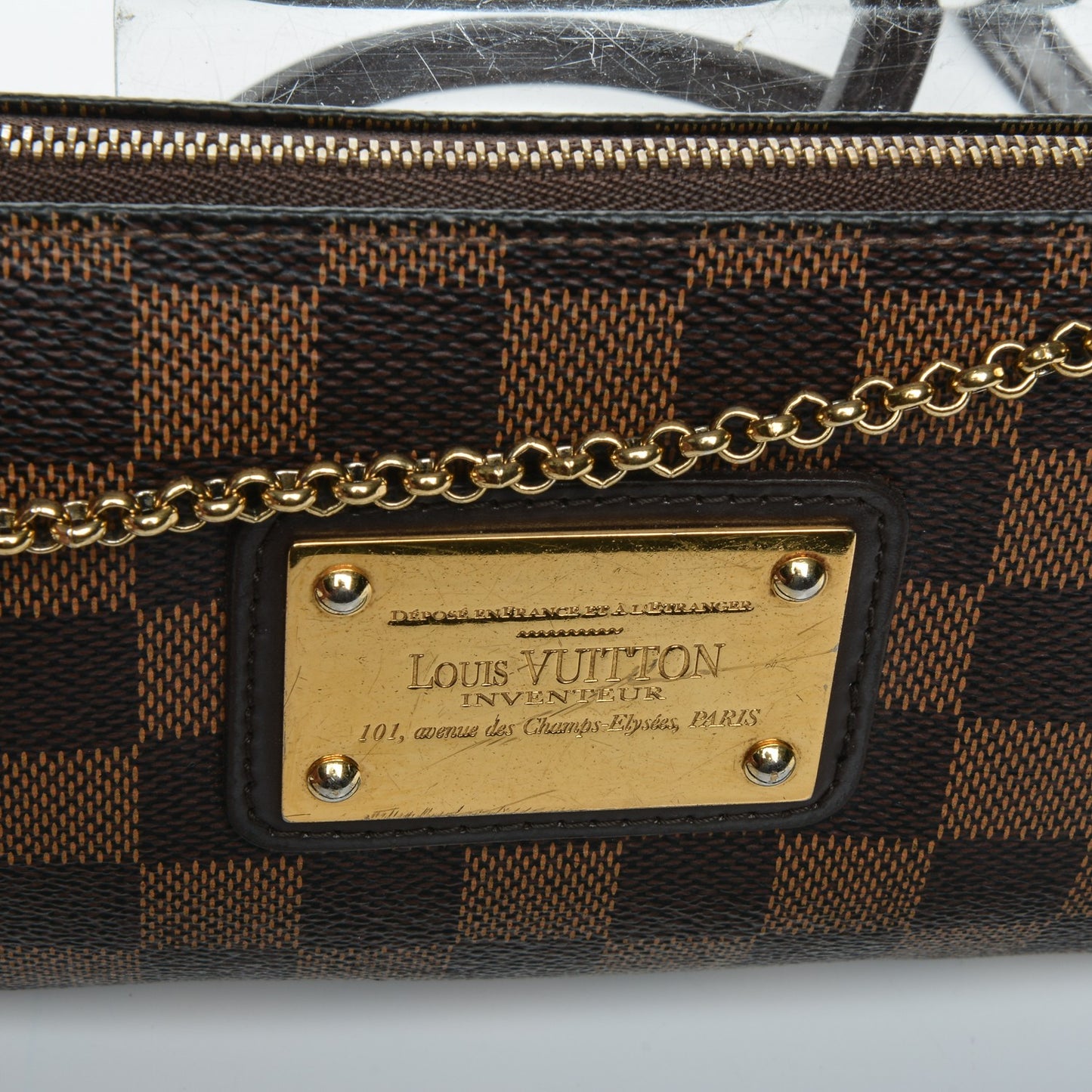 Damier Ebene Eva Clutch