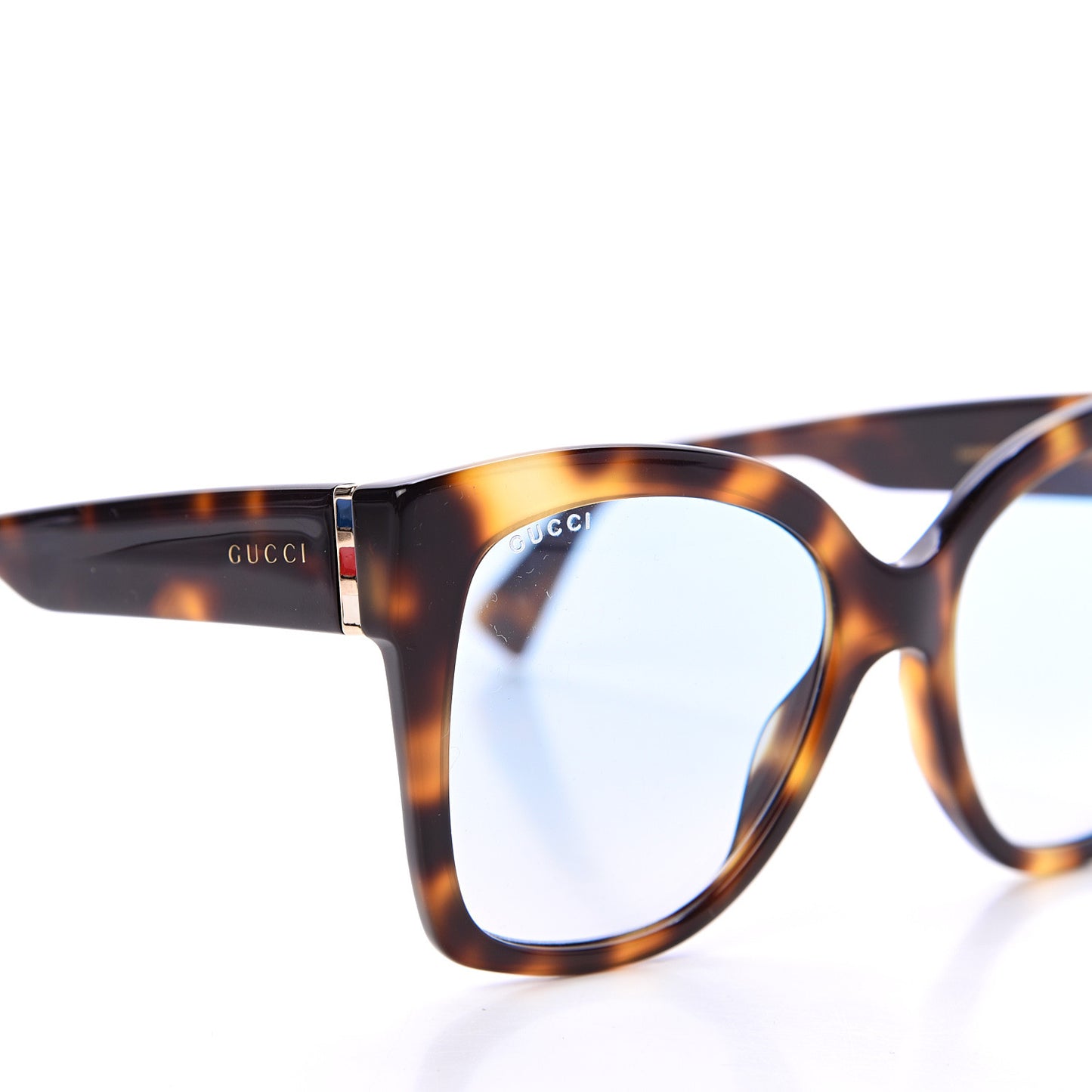Acetate Square Frame Sunglasses GG0459S Tortoise
