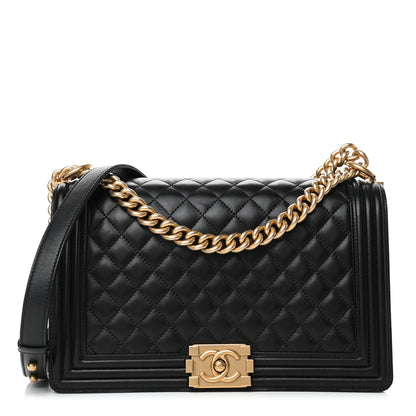 Chanel Calfskin Quilted New Medium Boy Flap Black 1 of 5