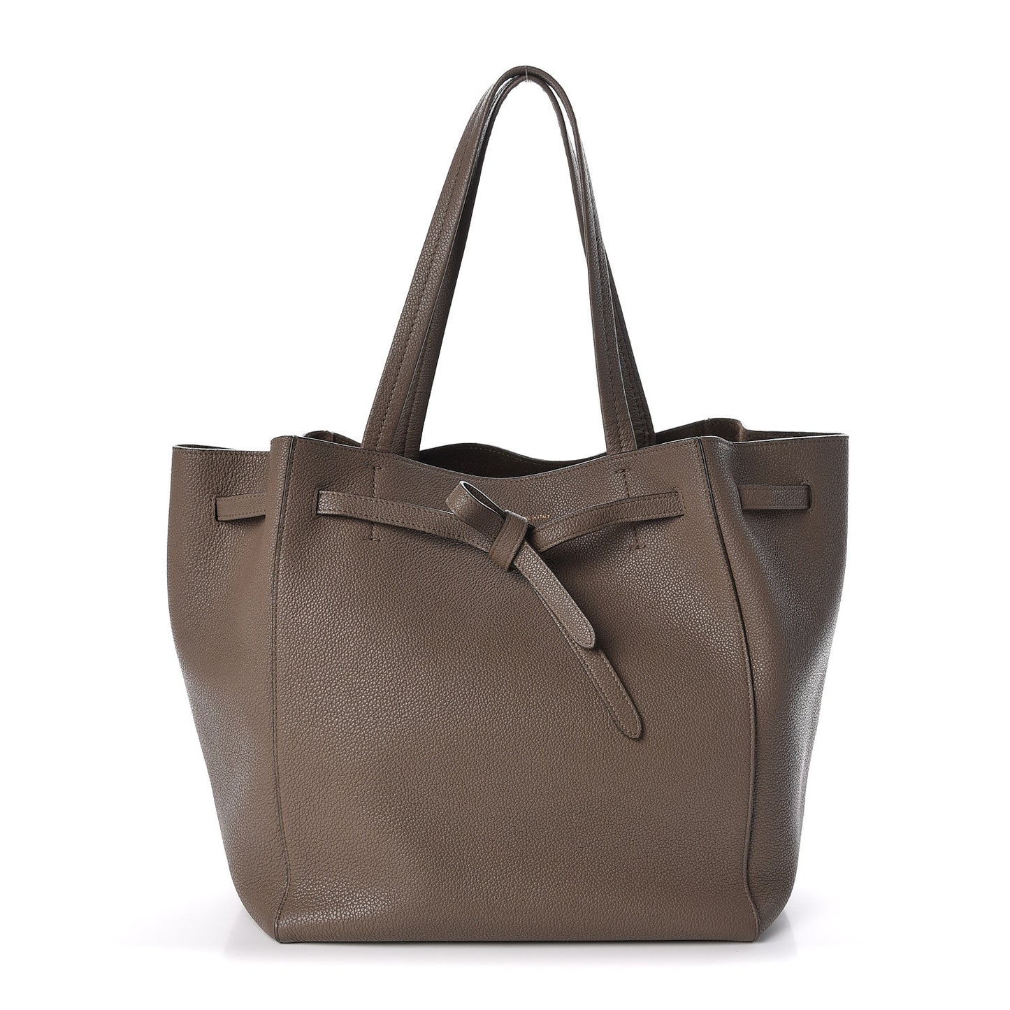 Soft Grained Calfskin Small Belt Cabas Phantom Taupe