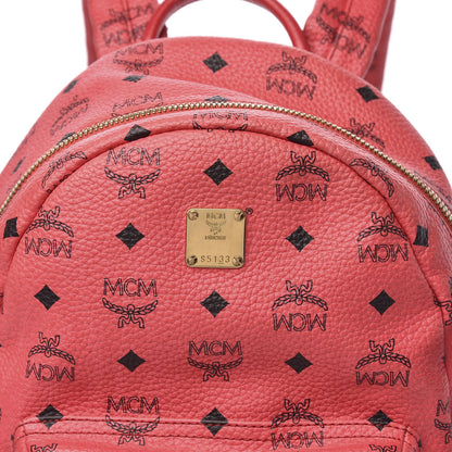 MCM Visetos Small Side Stud Stark Backpack Corail 16 of 16