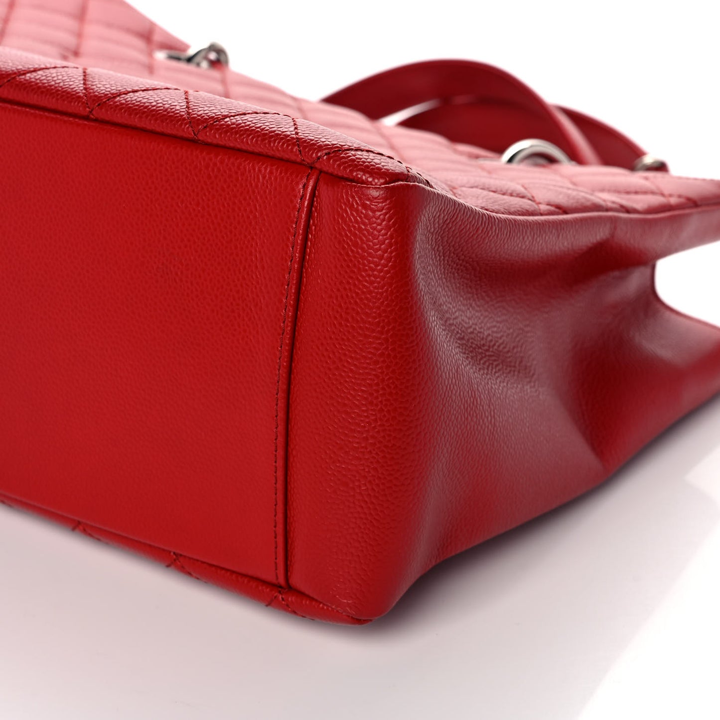 Caviar Quilted Grand Shopping Tote GST Red
