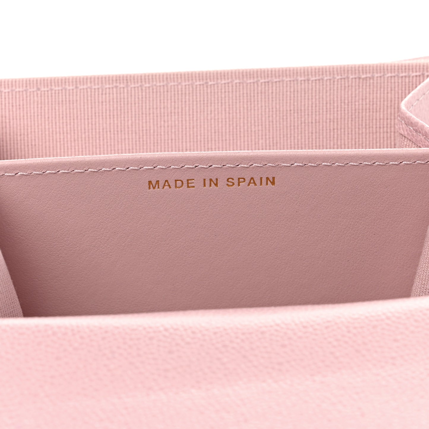 Caviar Quilted Studded CC Flap Card Holder Light Pink