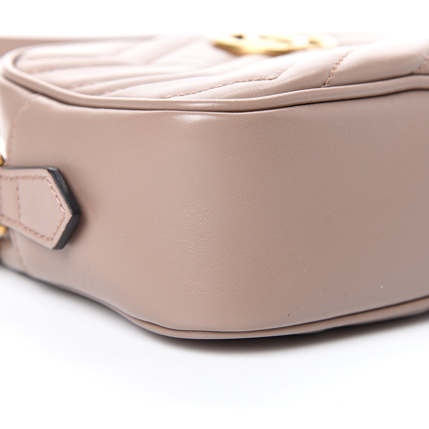 Calfskin Matelasse Mini GG Marmont Chain Shoulder Bag Porcelain Rose