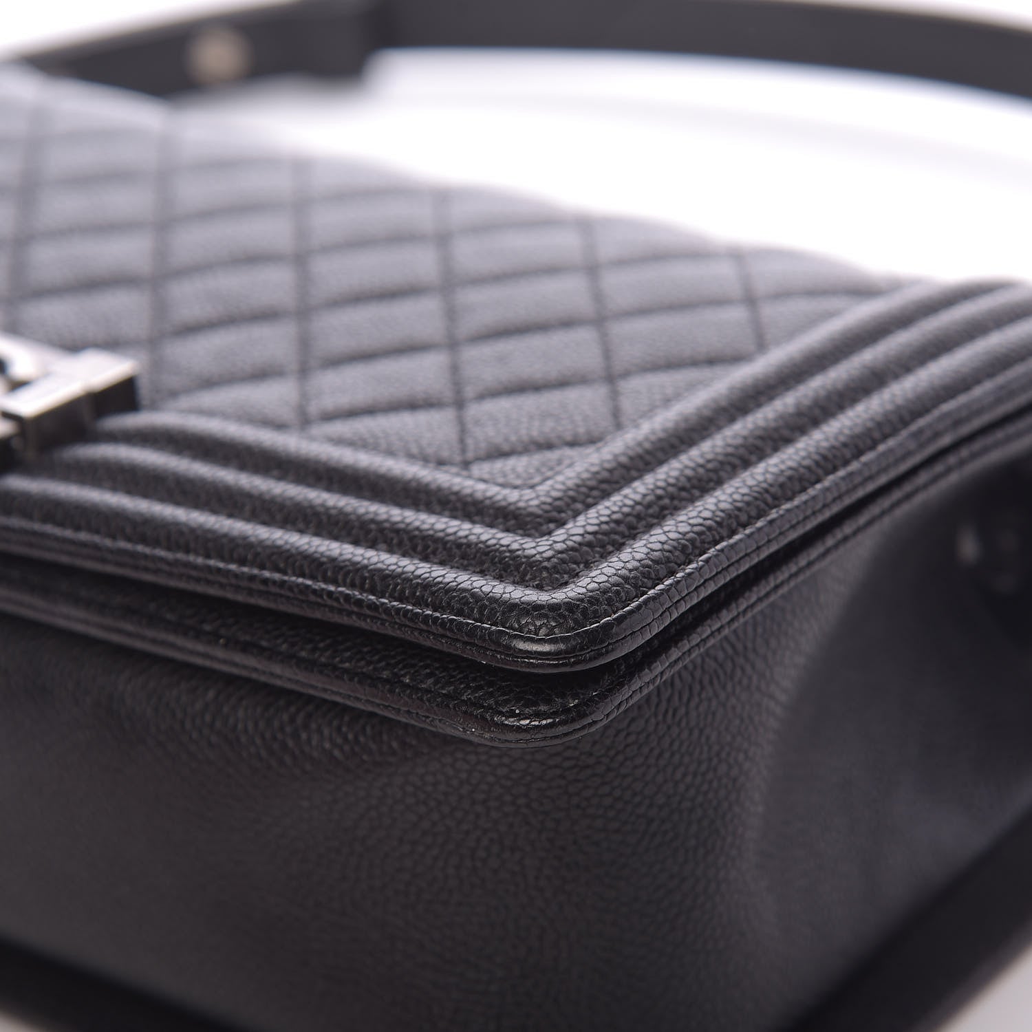 Chanel Caviar Quilted Medium Boy Flap Black 8 of 15