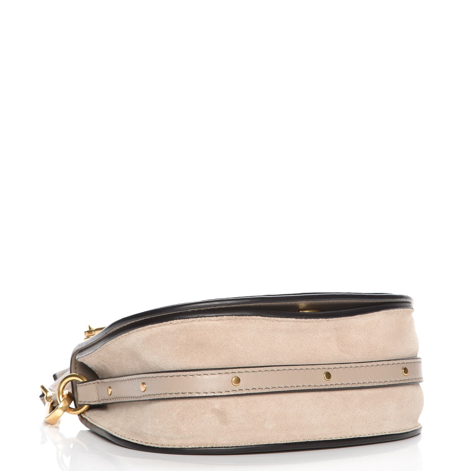 Chloe Calfskin Suede Small Nile Bracelet Bag Motty Grey 5 of 9