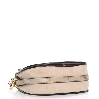 Chloe Calfskin Suede Small Nile Bracelet Bag Motty Grey 5 of 9