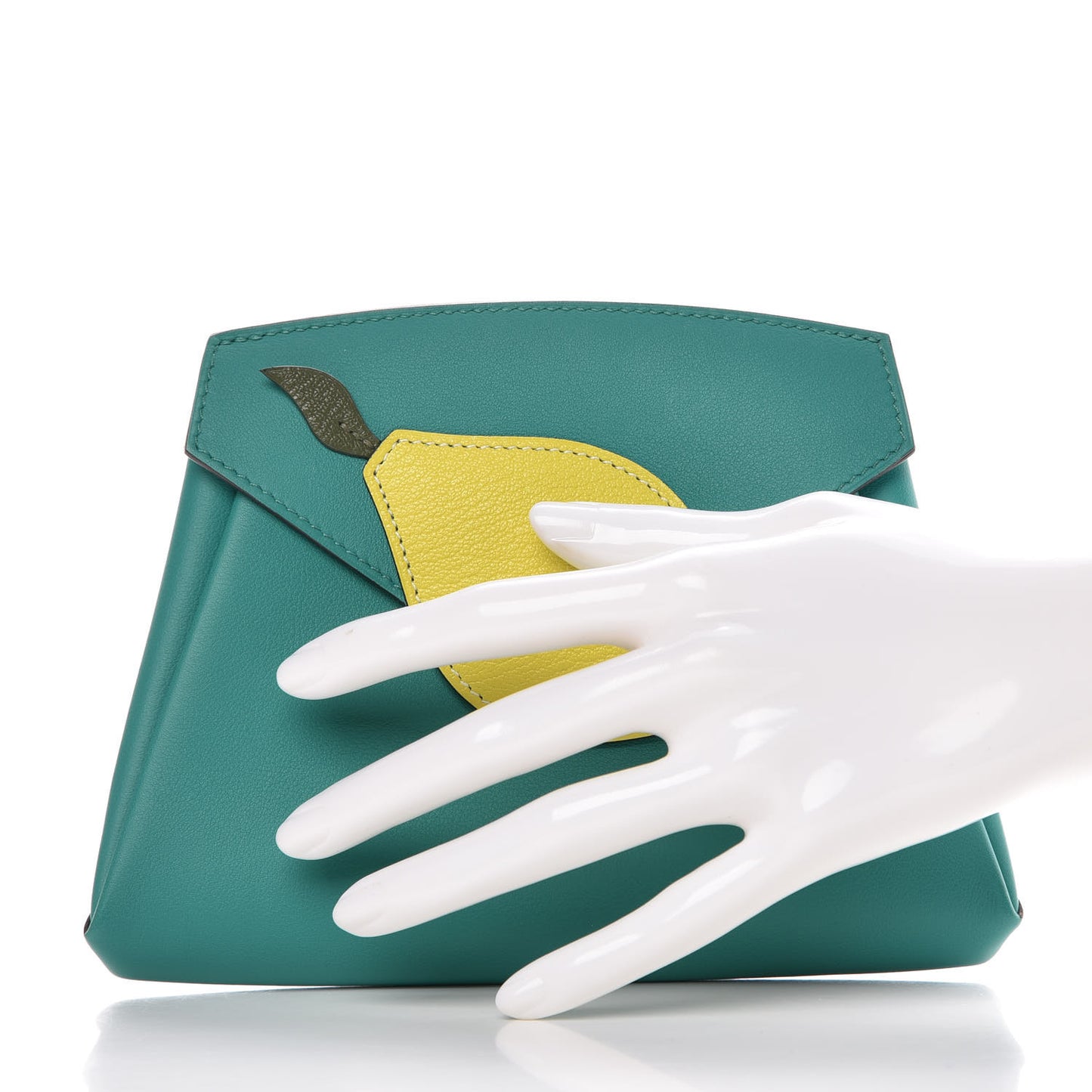 Swift Chevre Mysore Hermail Tutti Frutti Lemon Wallet Bleu Paon Lime Canopee