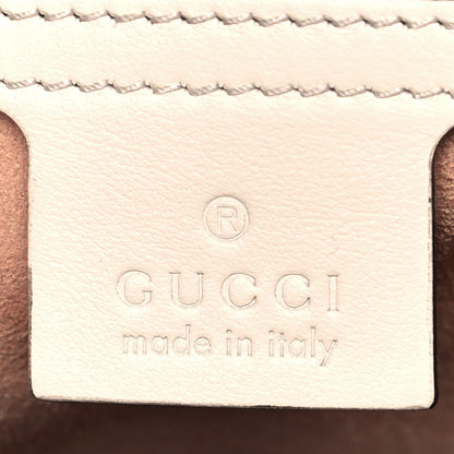 Gucci Calfskin Matelasse Animal Studs Medium GG Marmont Shoulder Bag Mystic White 6 of 20