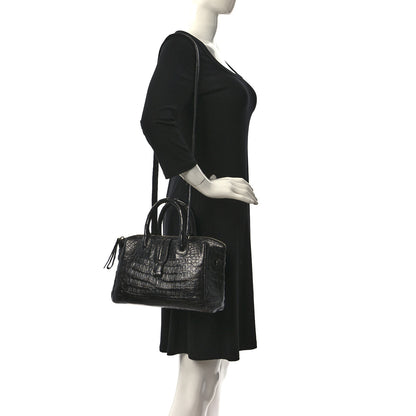 Nancy Gonzalez Crocodile Cristina Satchel Black 2 of 10