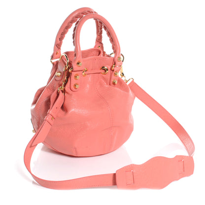 Balenciaga Agneau Giant 12 Gold Hardware Mini Pompon Rose Azalee 3 of 7