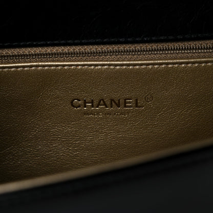 Chanel Hot Stamping Calfskin Tale Of Salzburg New Medium Boy Flap Black 7 of 19