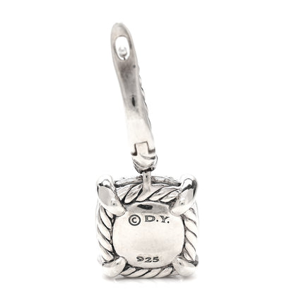 David Yurman Sterling Silver Diamond Chatelaine Drop Earrings 4 of 5