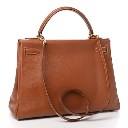 Hermes Courchevel Kelly Retourne 32 Gold 2 of 19