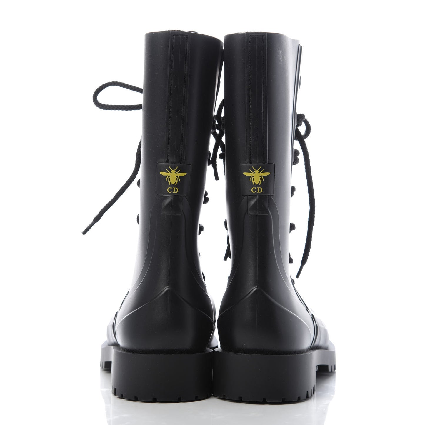 Rubber Diorcamp Low Boots 36 Black