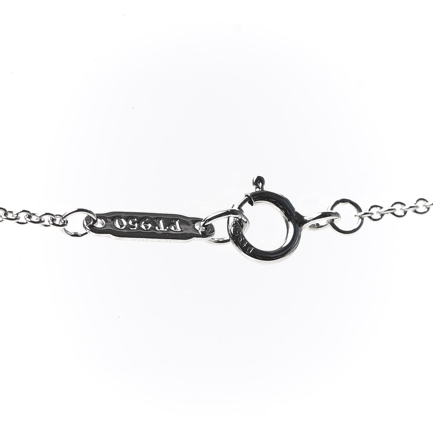Platinum Diamond Mini Heart Pendant Necklace