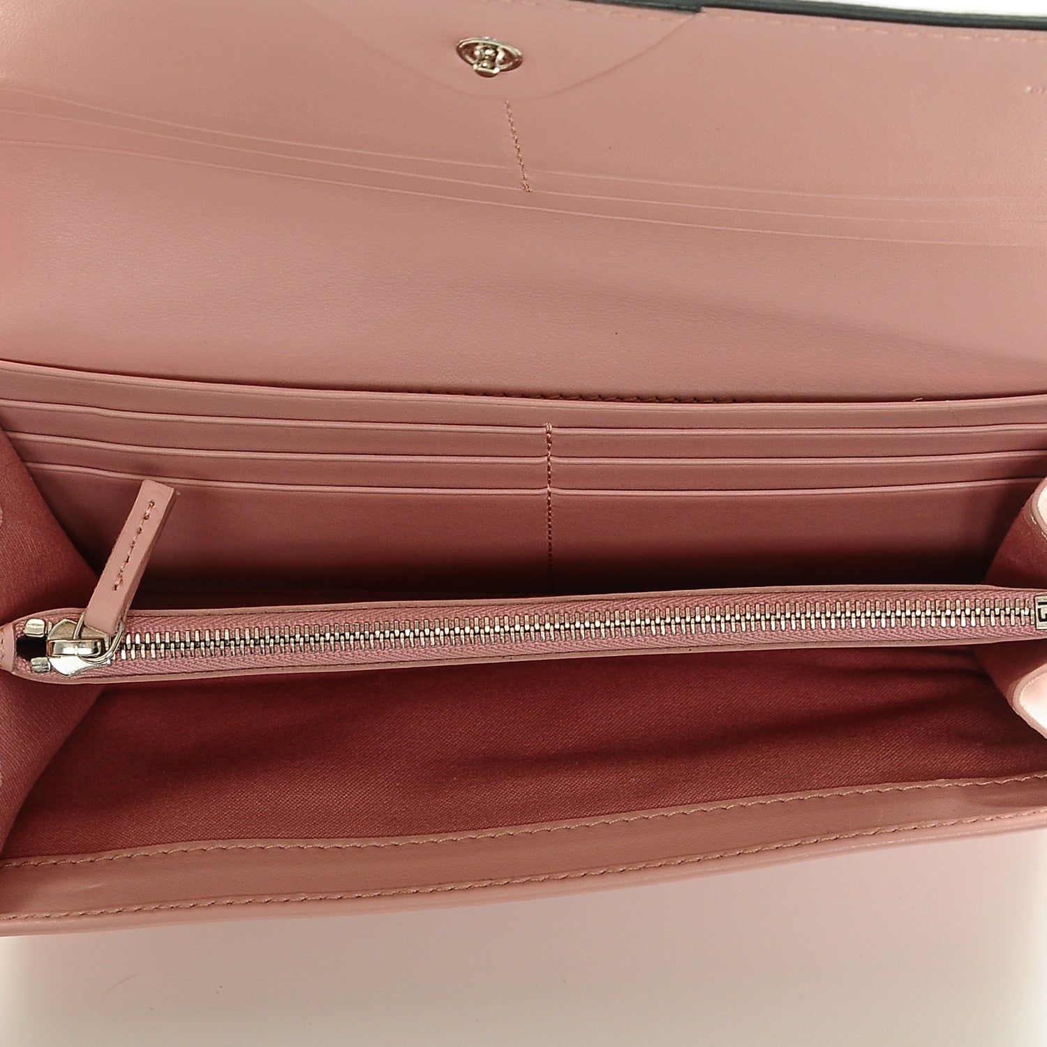 Fendi Vitello Elite Century Hypnoteyes Studded Continental Wallet Bubblegum Multicolor 5 of 6