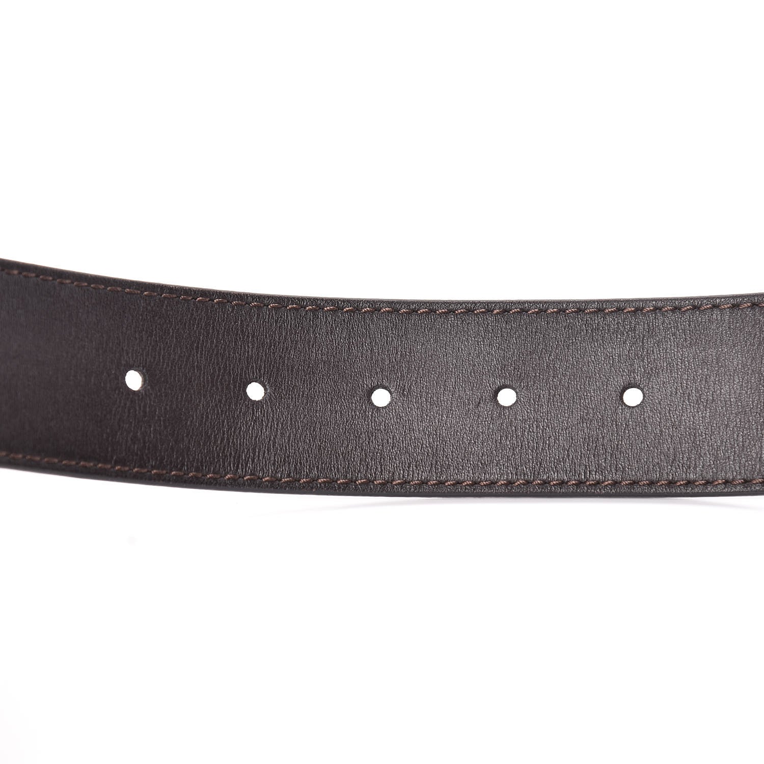 Louis Vuitton Calfskin 40mm LV Initiales Reversible Belt 100 40 Dark Brown Black 7 of 13