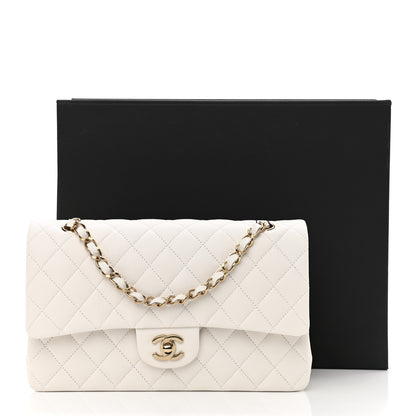 Chanel Caviar Quilted Medium Double Flap White 10 of 10