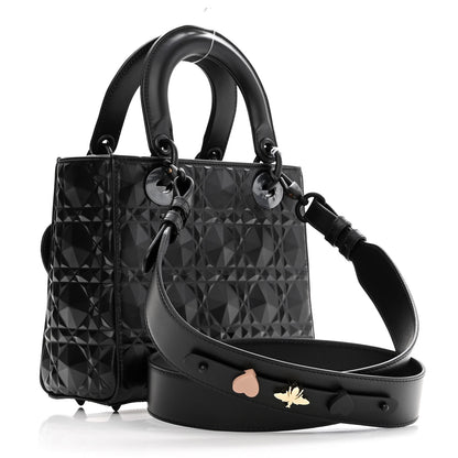 Christian Dior Calfskin Cannage Diamond Small My ABCDior Lady Dior Black 3 of 12