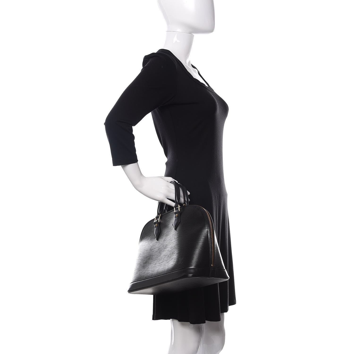 Louis Vuitton Epi Alma PM Black 2 of 10