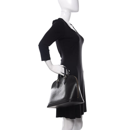 Louis Vuitton Epi Alma PM Black 2 of 10
