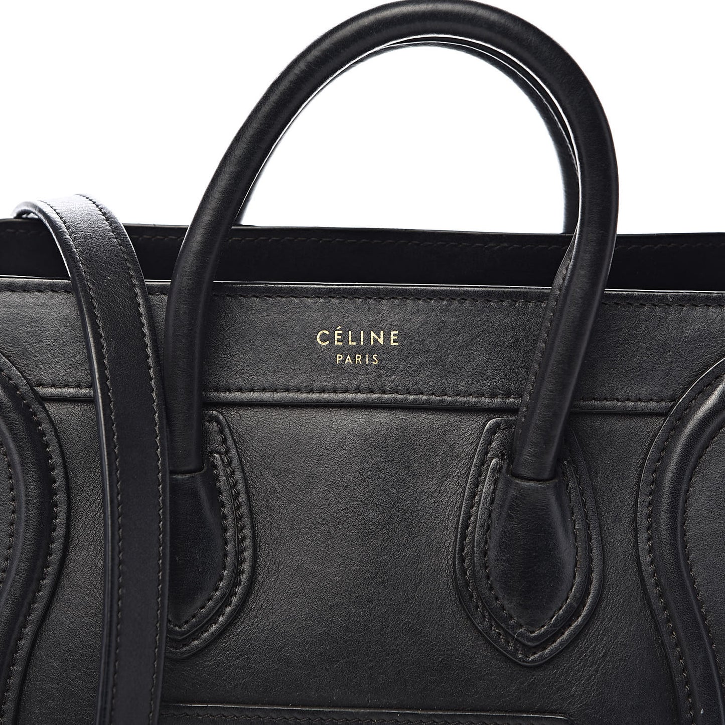 Smooth Calfskin Nano Luggage Black