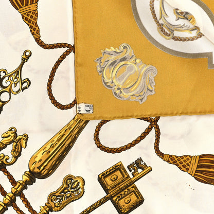 Hermes Silk Les Cles Scarf 90 3 of 4