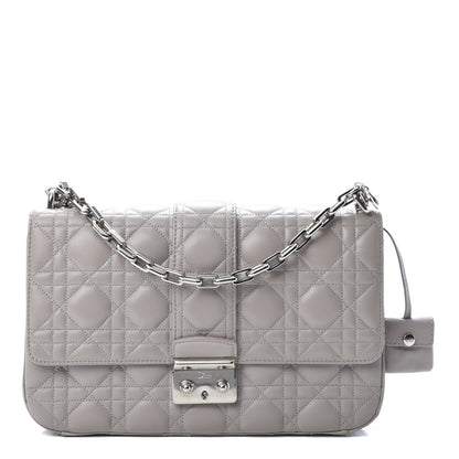 Christian Dior Lambskin Cannage Medium Miss Dior Flap Grey 1 of 18